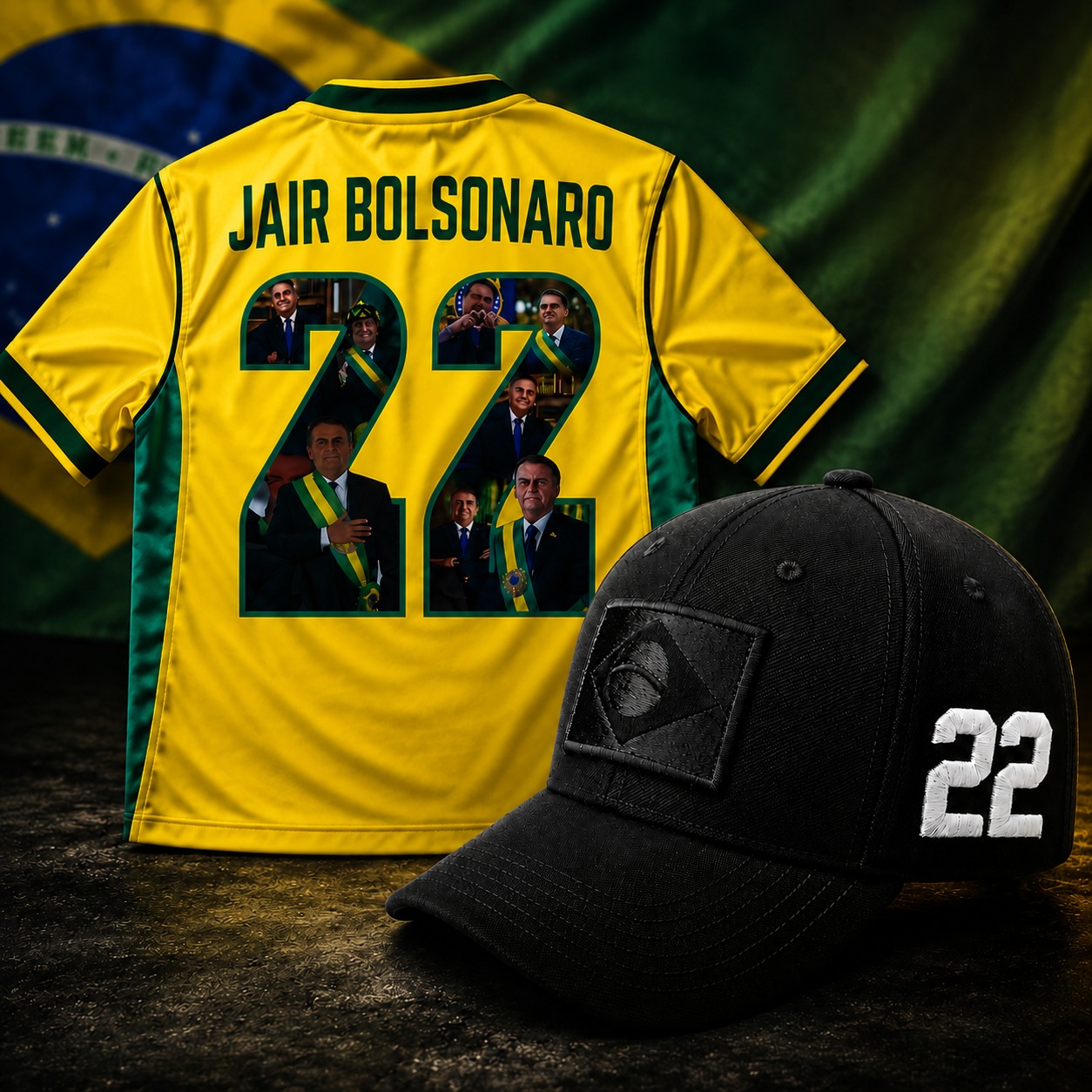 Camisa + Boné Edição Especial: as duas peças juntas